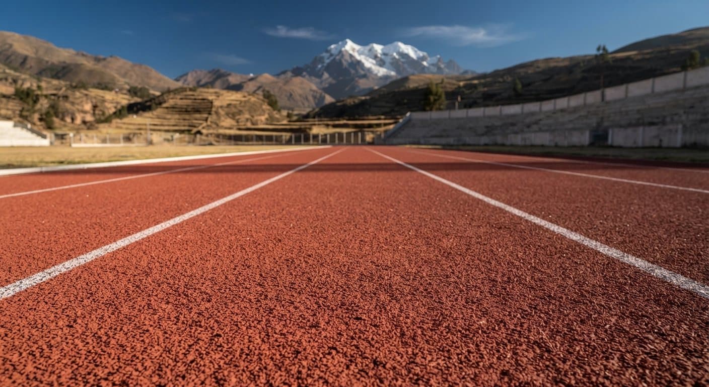 Pista atlética: imagen referencial de la superficie
